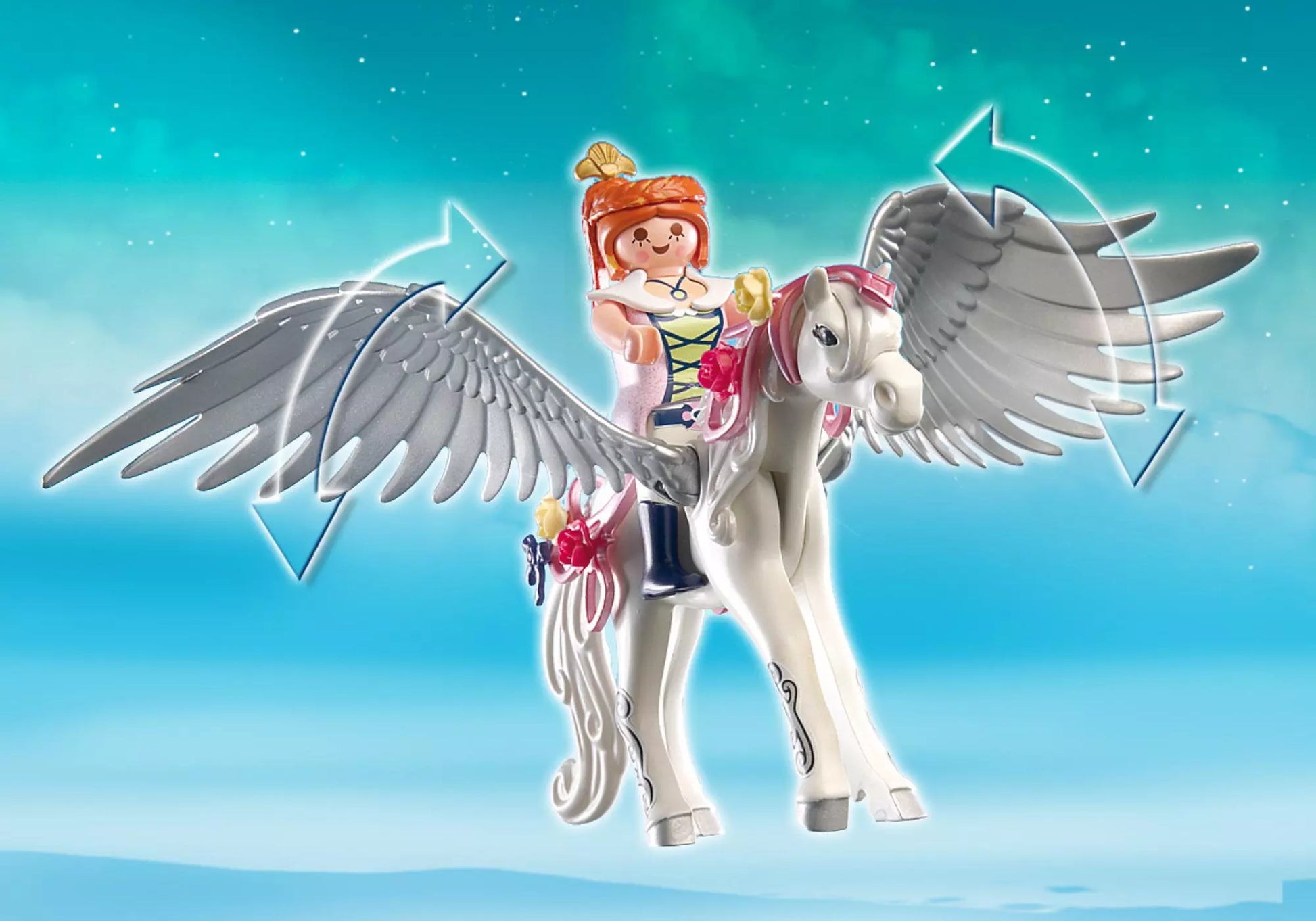 Playmobil 5144 Sammlerstück Princess Pegasus mit Schmück-Ecke - plegobil