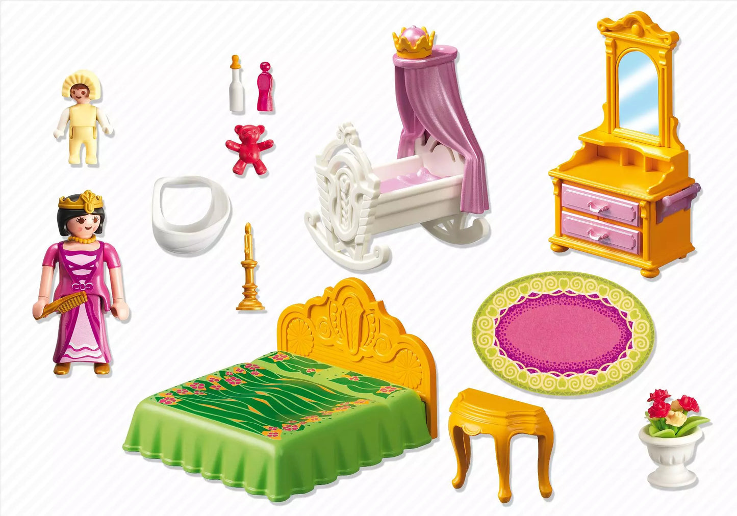 Playmobil 5146 Sammlerstück Princess Schlafgemach mit Babywiege - plegobil