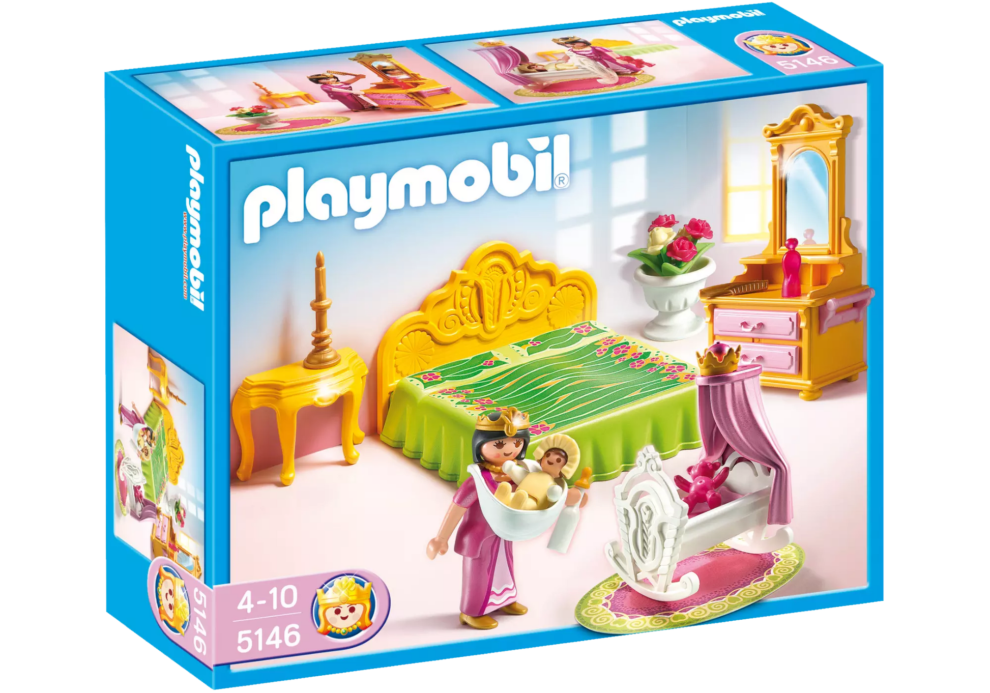 Playmobil 5146 Sammlerstück Princess Schlafgemach mit Babywiege - plegobil