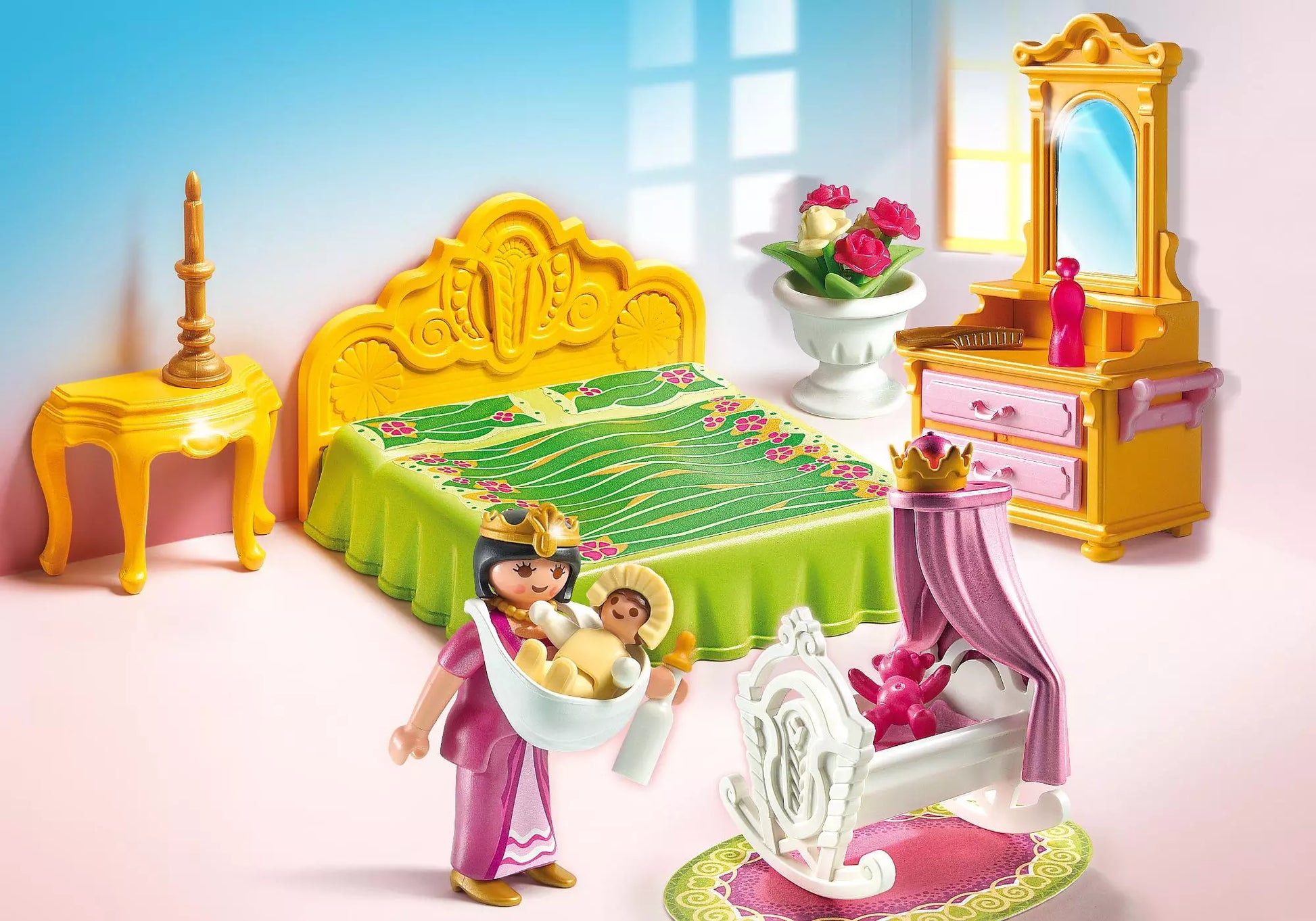 Playmobil 5146 Sammlerstück Princess Schlafgemach mit Babywiege - plegobil