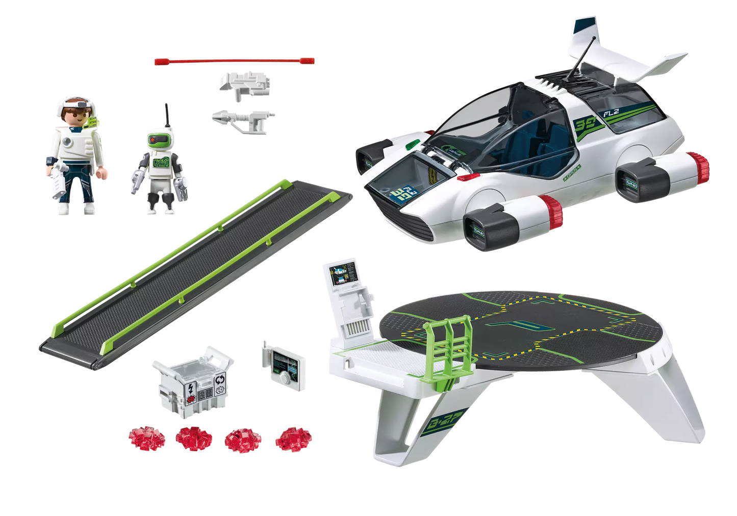 Playmobil 5150 Sammlerstück Future Planet E-Rangers Turbojet mit Startstation - plegobil
