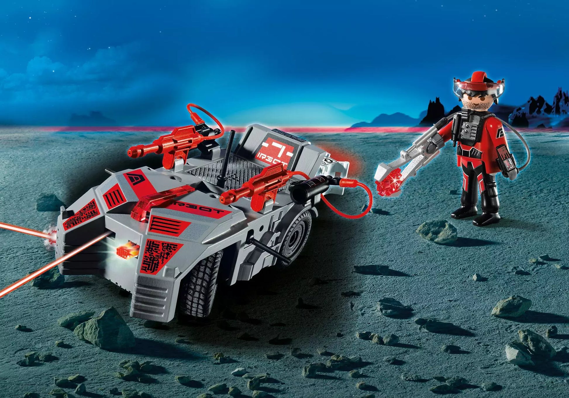 Playmobil 5156 Sammlerstück Future Planet Stealer mit KO-Leuchtkanone, IR-ferngesteuert - plegobil