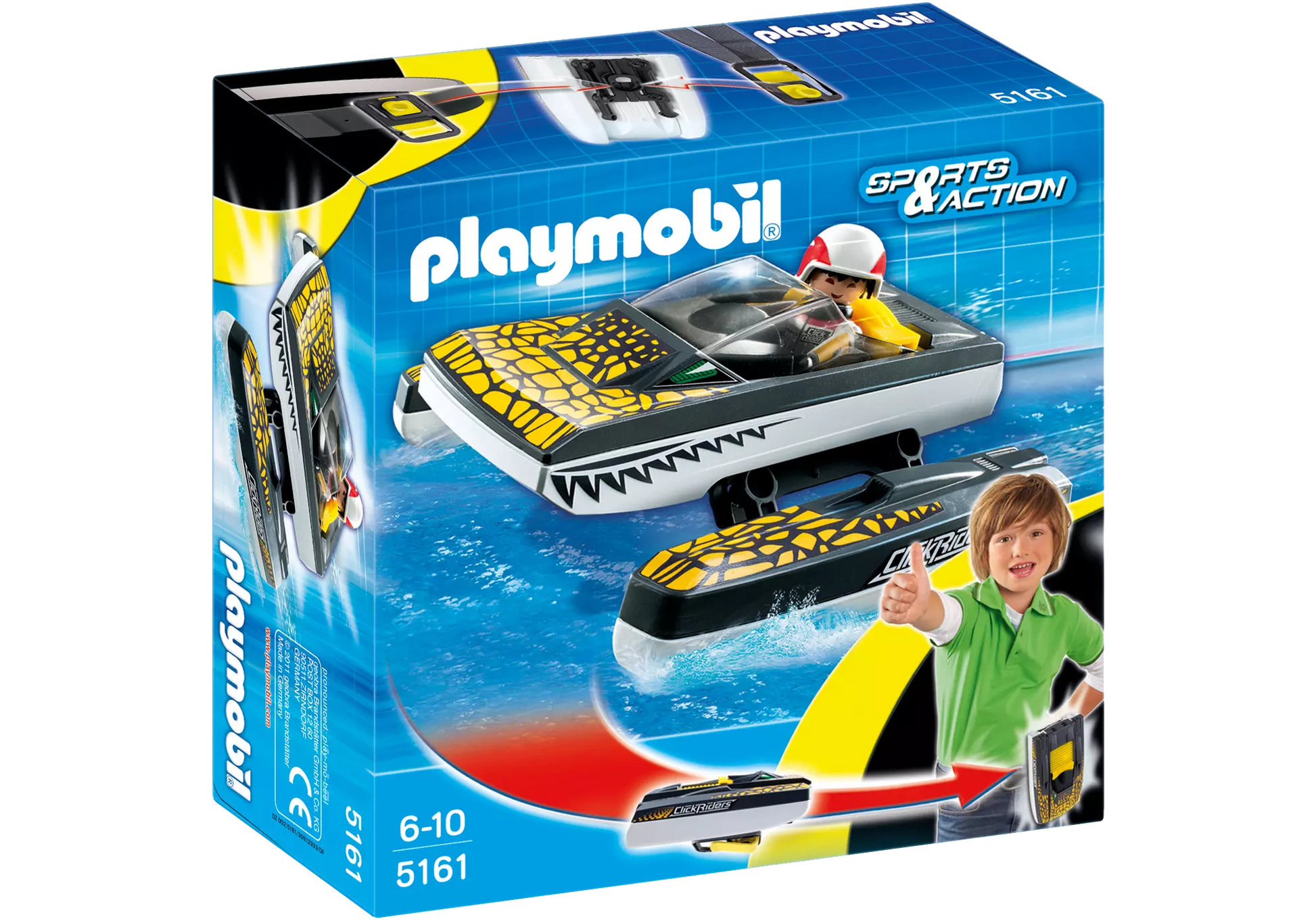 Playmobil 5161 Sammlerstück Sports & Action Click & Go Croc Speeder - plegobil