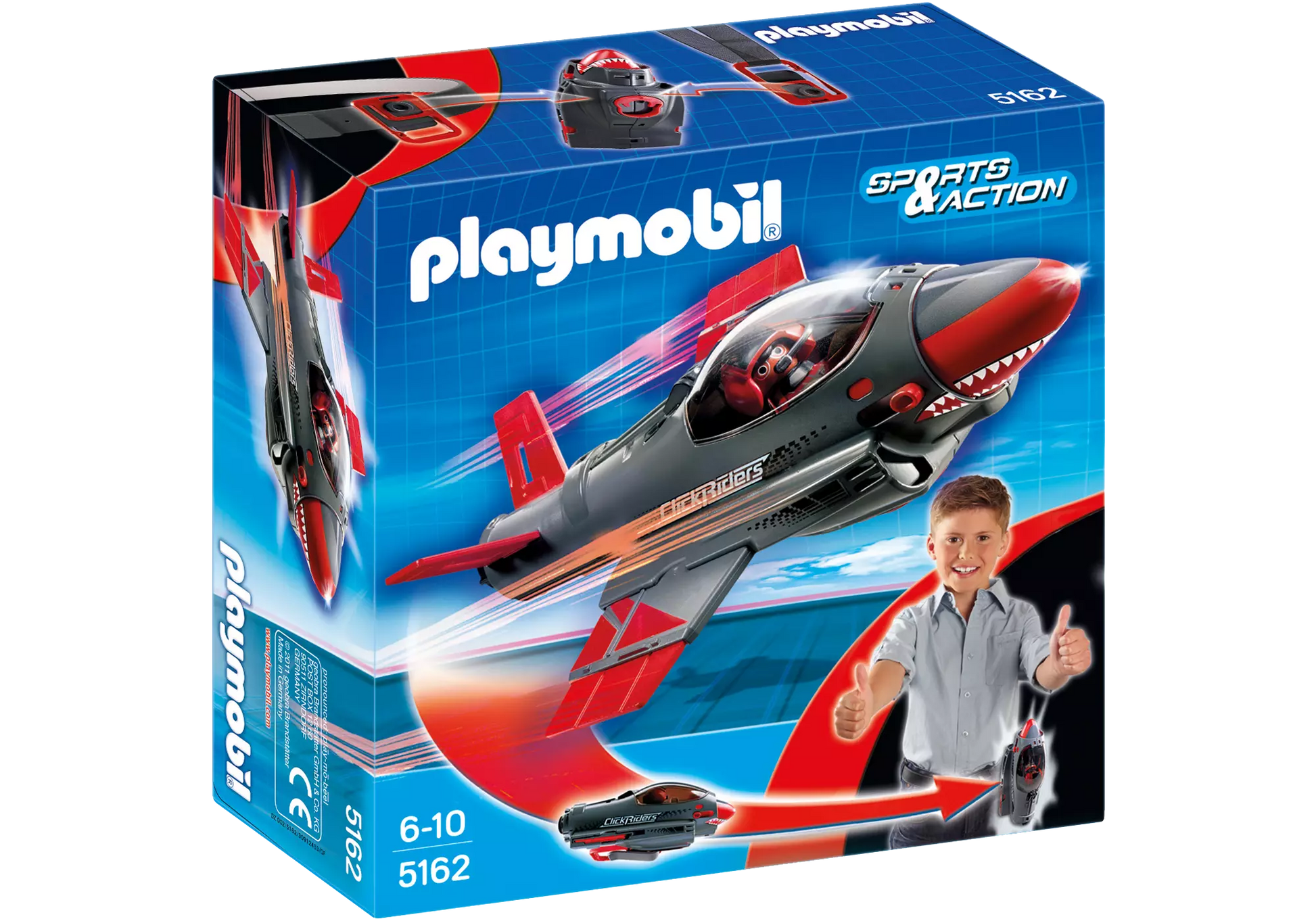 Playmobil 5162 Sammlerstück Sports & Action Click & Go Shark Jet - plegobil