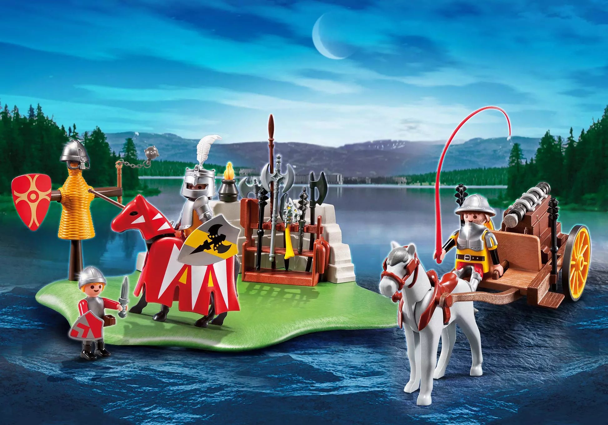 Playmobil 5168 Knights KompaktSet Ritterturnier mit Kanonenwagen (40 Jahre Jubiläumsset) - plegobil