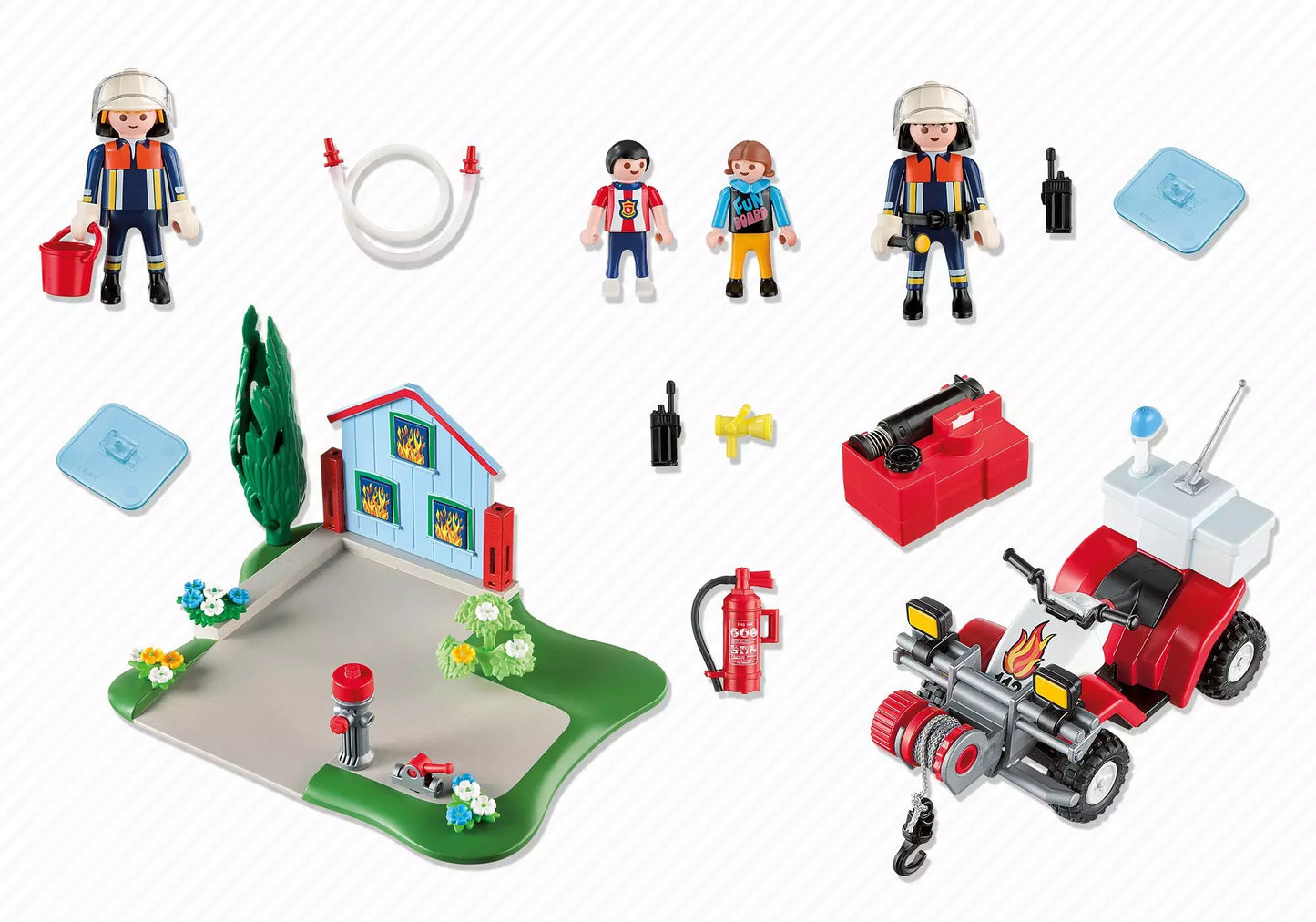 Playmobil 5169 City Action KompaktSet Feuerwehreinsatz (40 Jahre Jubiläumsset) - plegobil