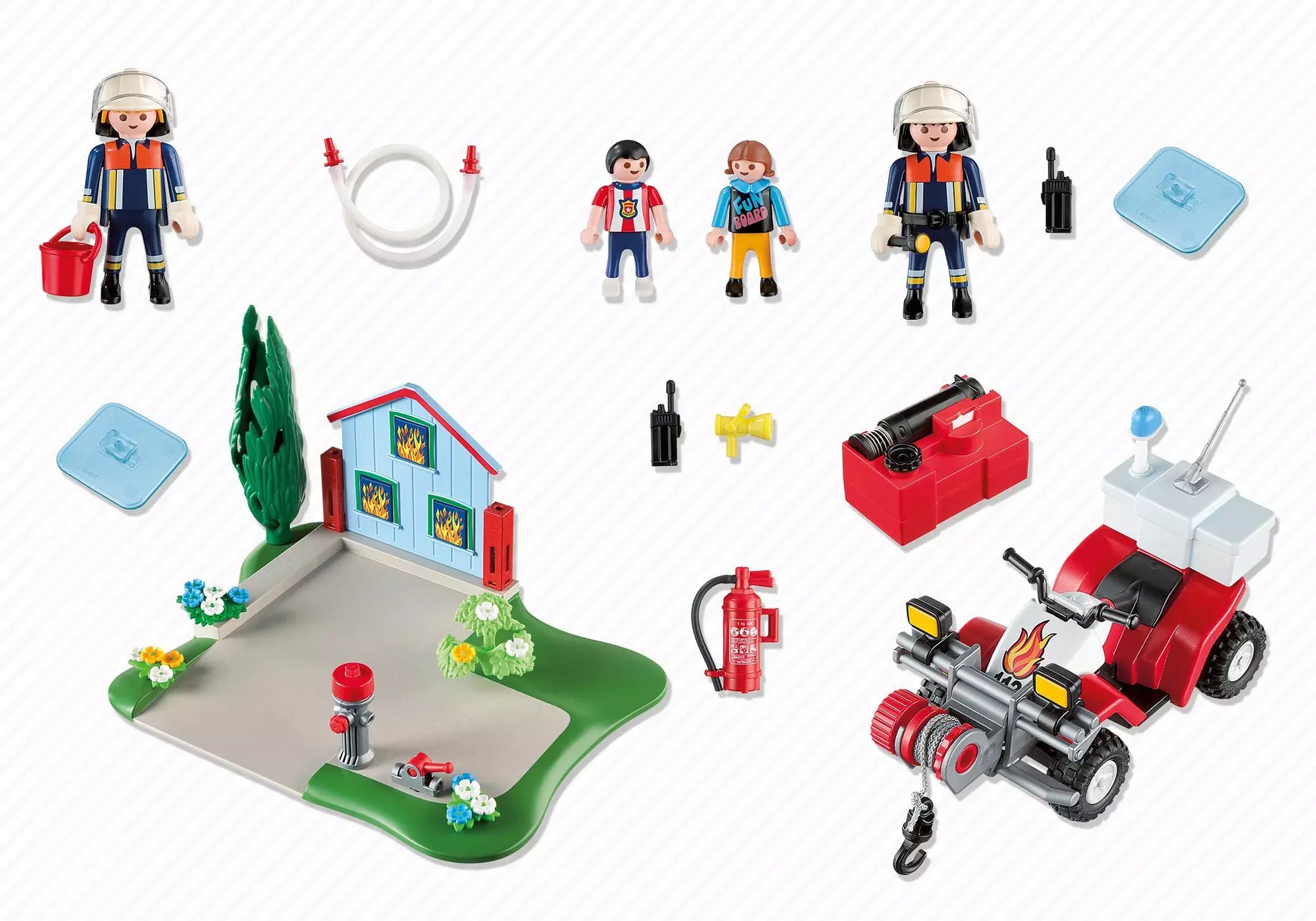 Playmobil 5169 City Action KompaktSet Feuerwehreinsatz (40 Jahre Jubiläumsset) - plegobil