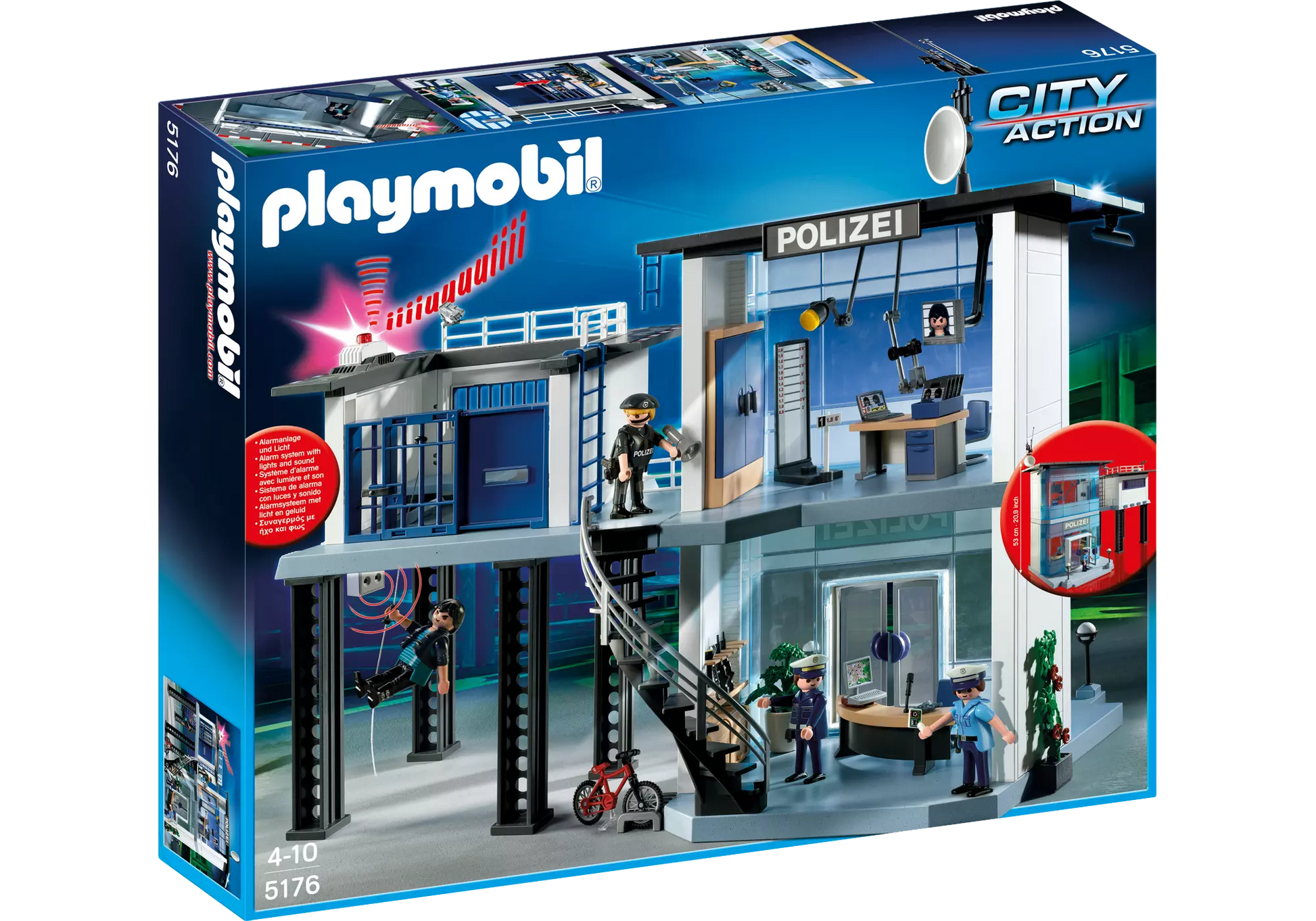 Playmobil 5176 Sammlerstück City Action Polizei-Kommandostation mit Alarmanlage - plegobil