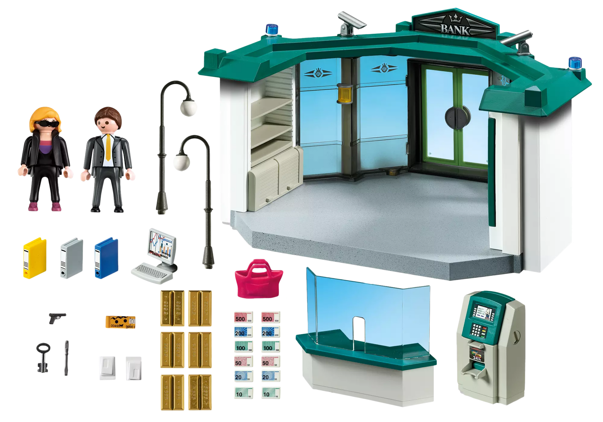 Playmobil 5177 Sammlerstück City Action Polizei Bank mit Geldautomat - plegobil