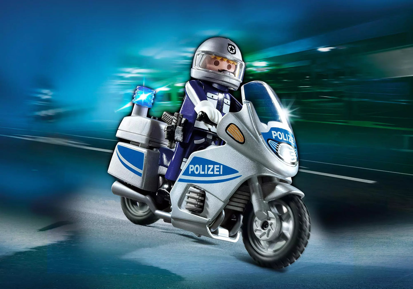 Playmobil 5180 Sammlerstück City Action Polizeimotorrad mit Blinklicht - plegobil