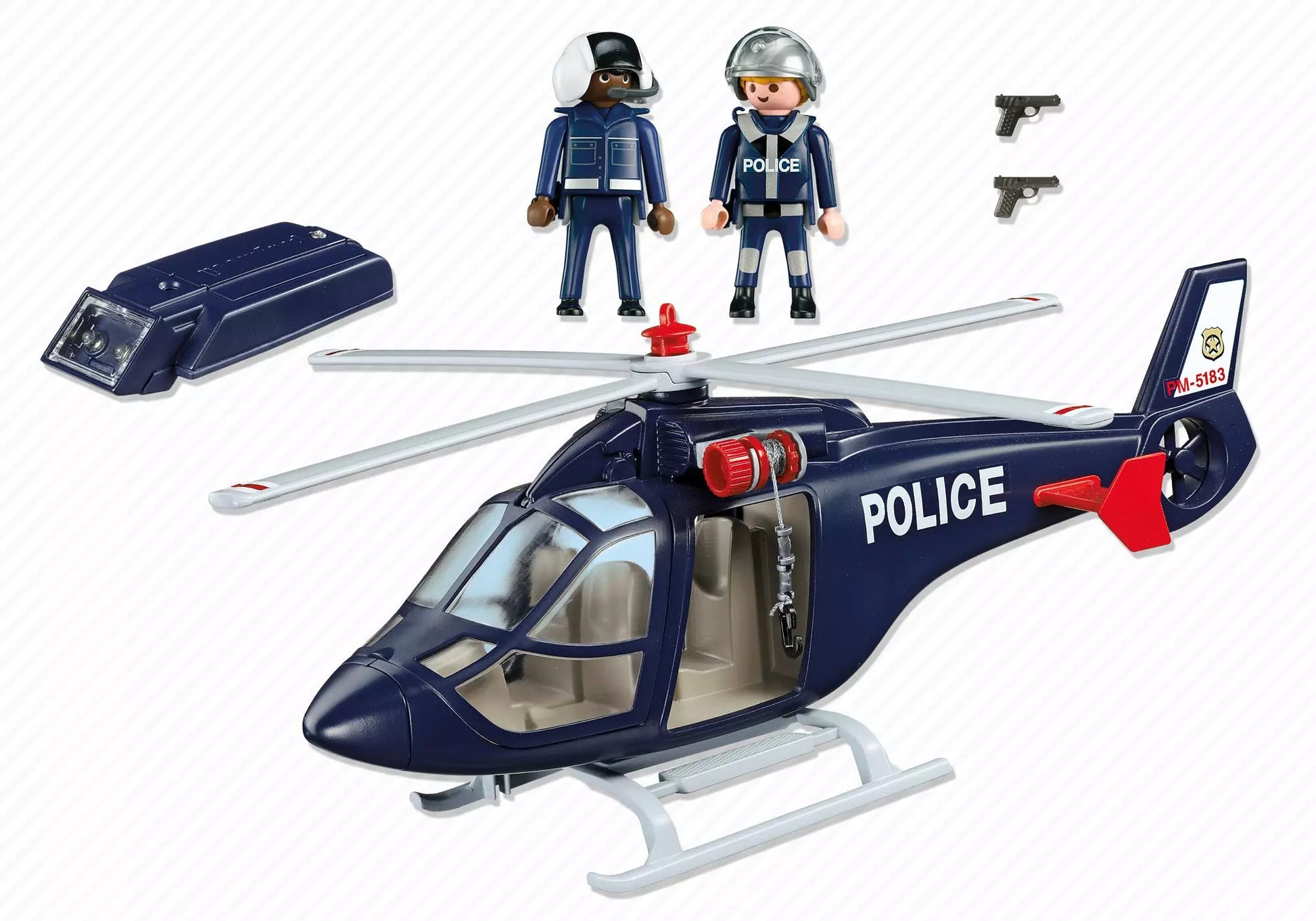 Playmobil 5183 City Action Polizeihubschrauber mit LED - plegobil