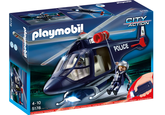 Playmobil 5183 City Action Polizeihubschrauber mit LED - plegobil