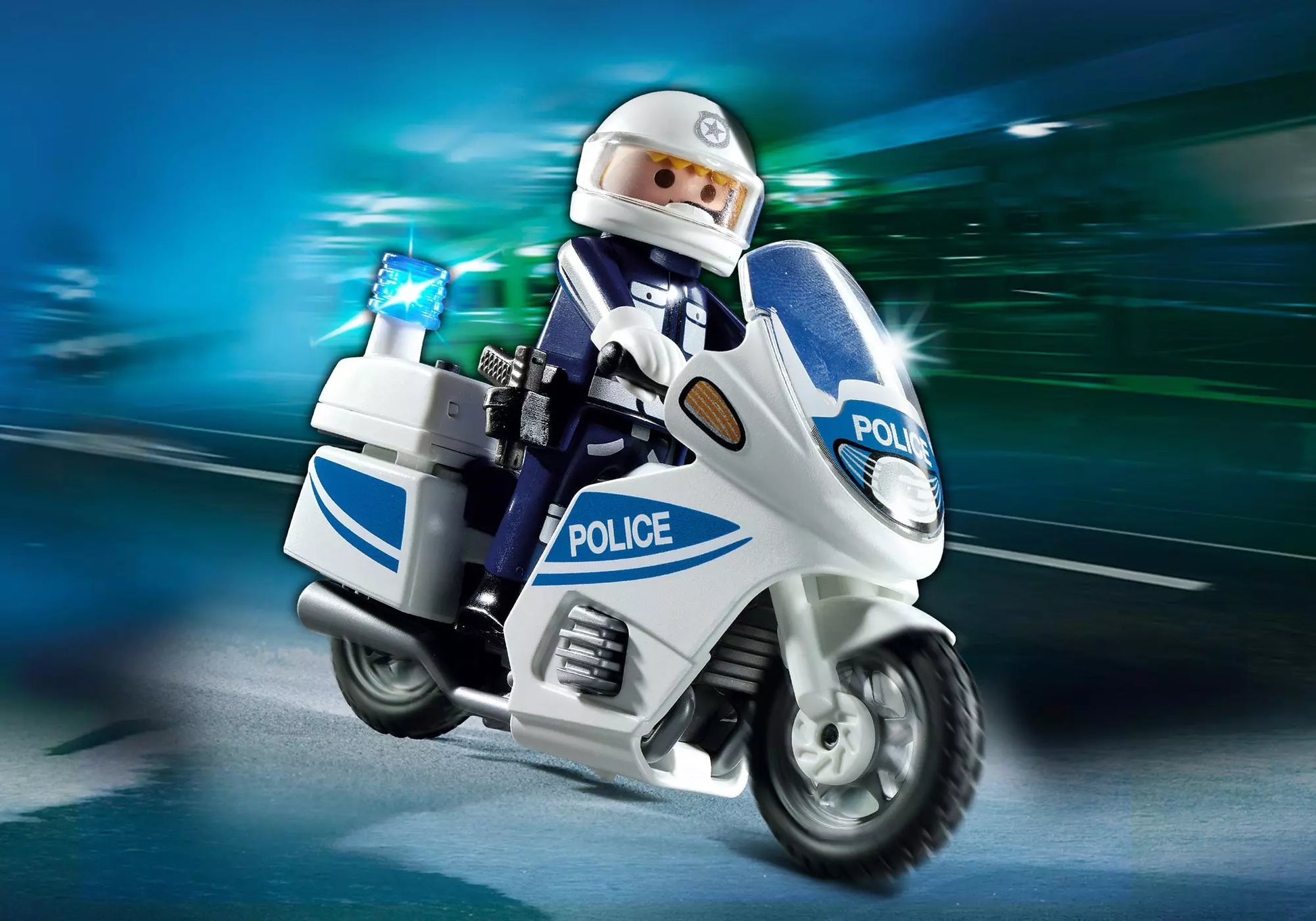 Playmobil 5185 City Action Polizeimotorrad mit Blinklicht - plegobil