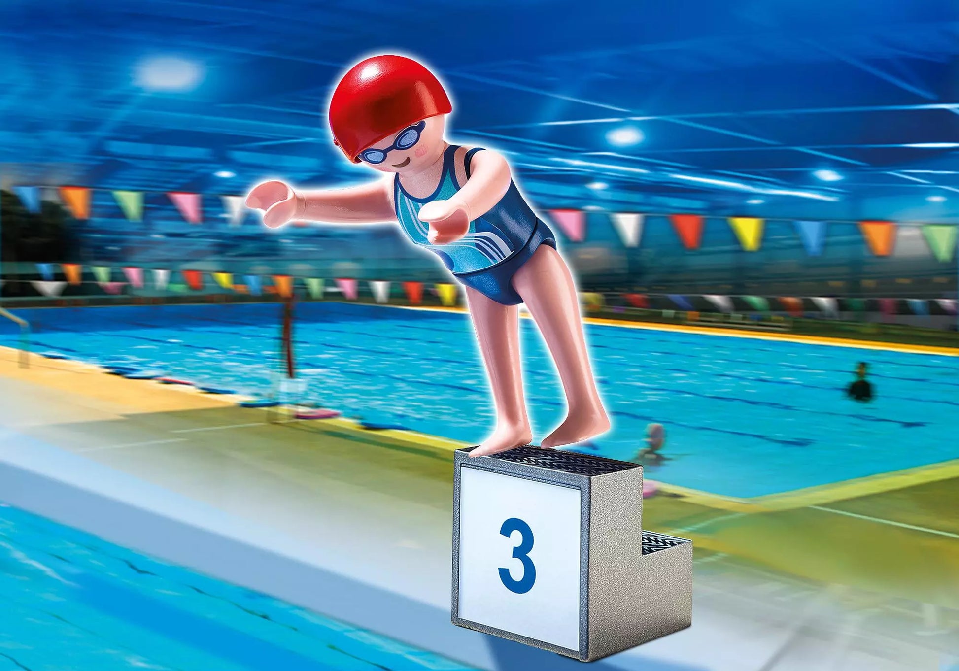 Playmobil 5198 Sammlerstück Sports & Action Schwimmerin - plegobil
