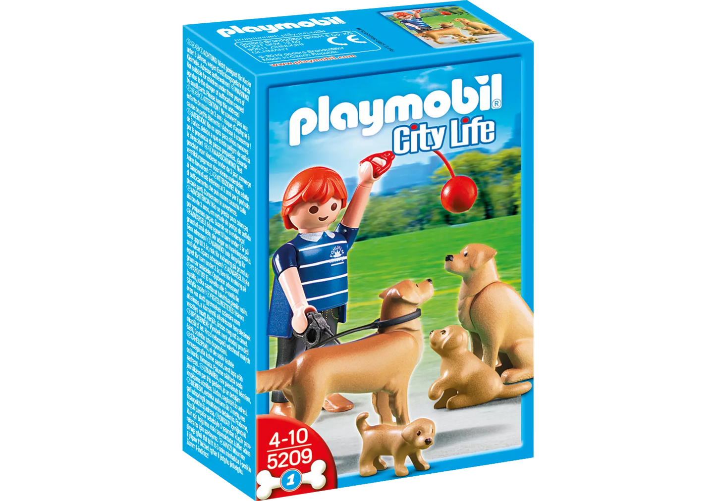 Playmobil 5209 Sammlerstück City Life Golden Retriever-Familie - plegobil