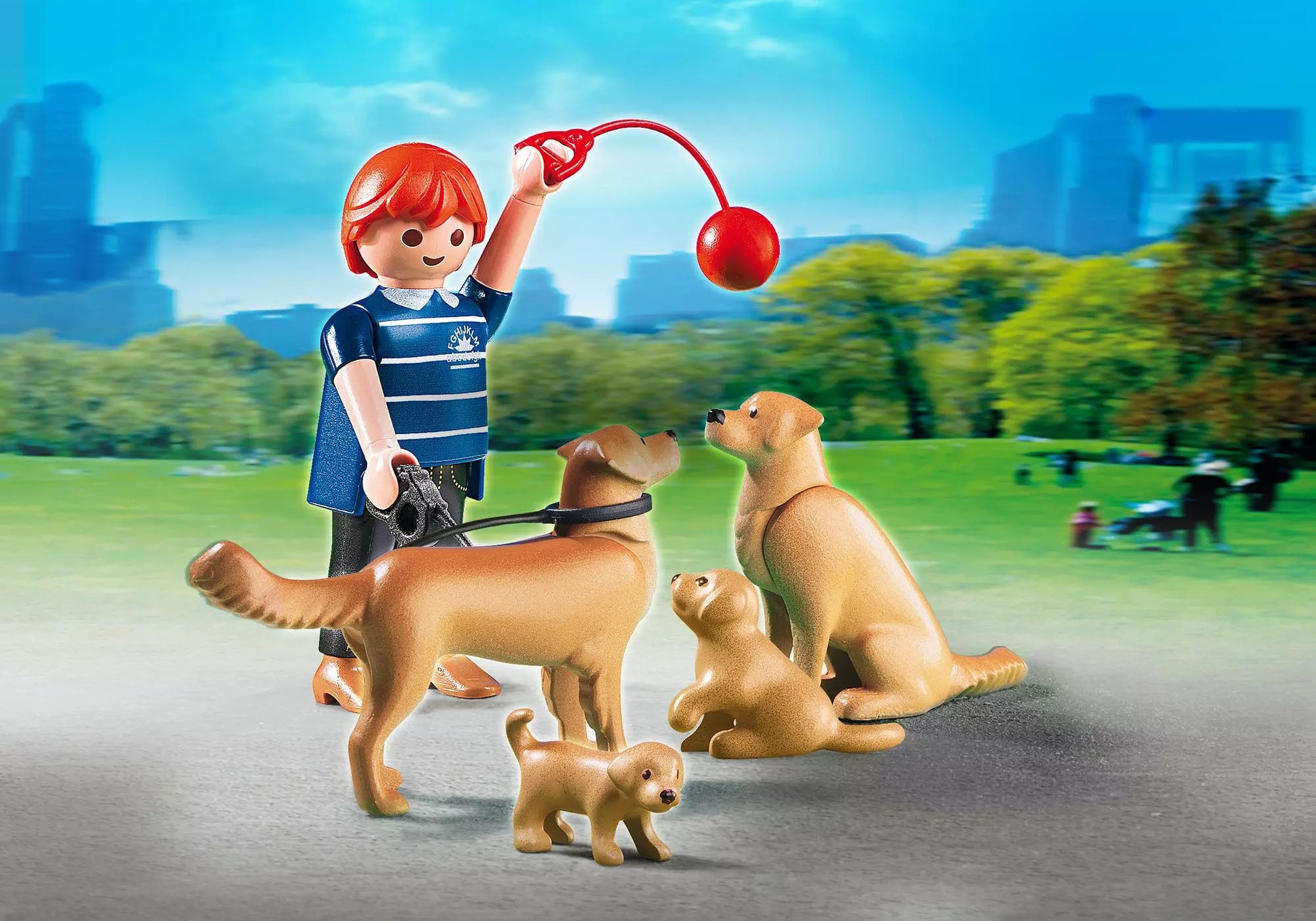 Playmobil 5209 Sammlerstück City Life Golden Retriever-Familie - plegobil