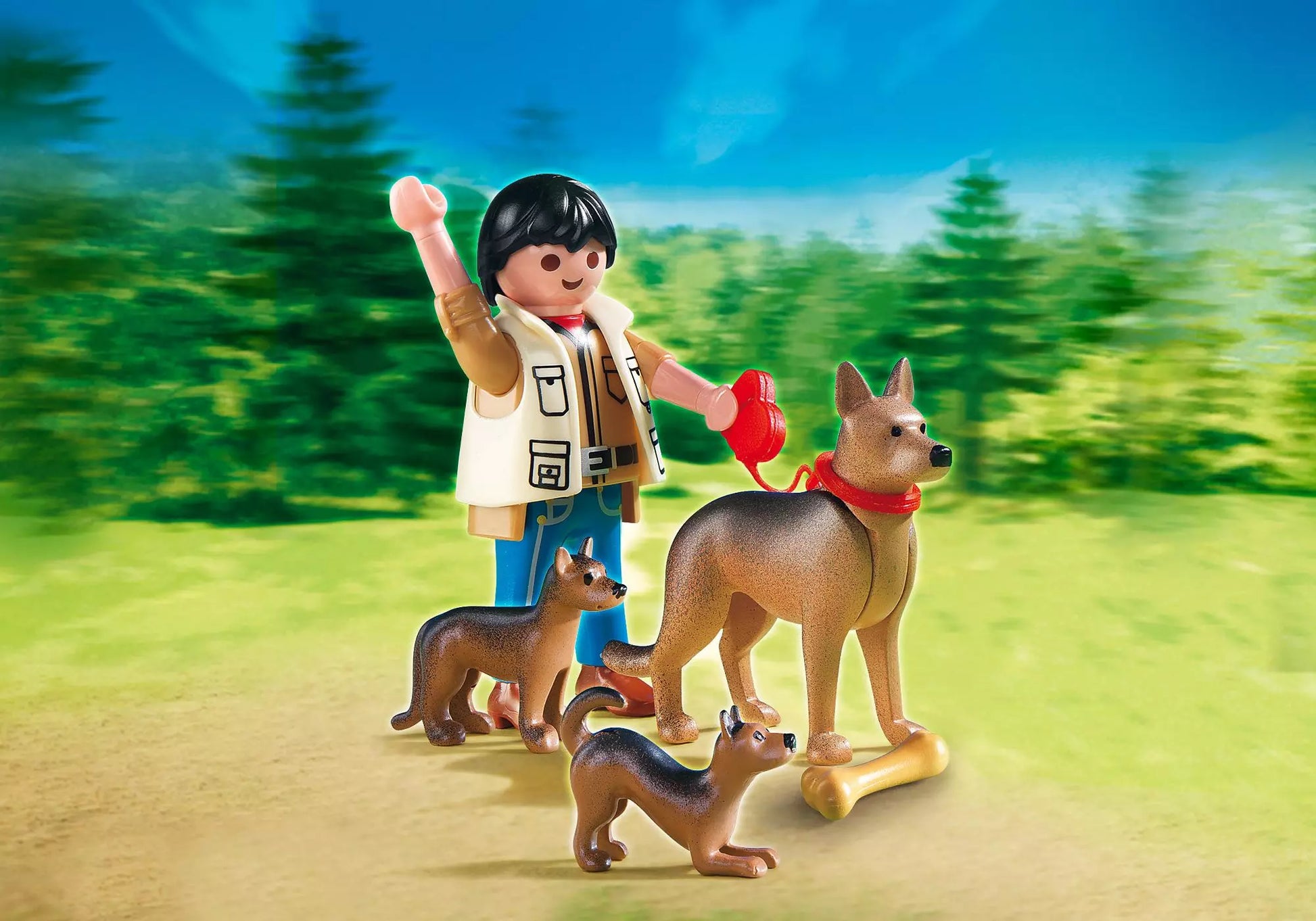 Playmobil 5211 Sammlerstück City Life Schäferhündin mit Welpen - plegobil