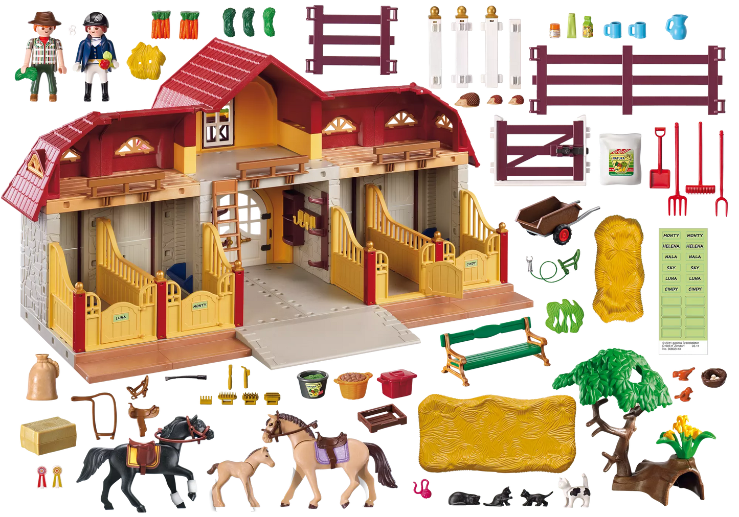 Playmobil 5221 Country Großer Reiterhof mit Paddocks - plegobil