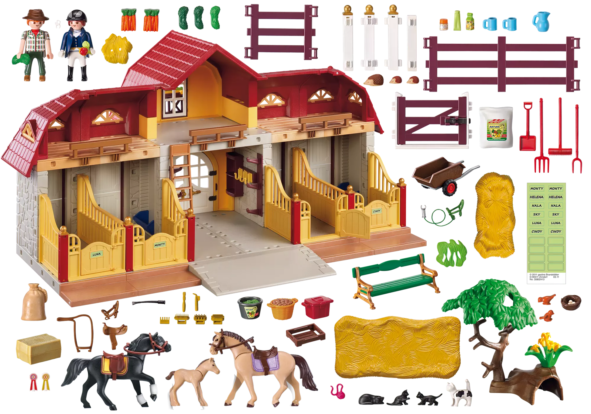 Playmobil 5221 Country Großer Reiterhof mit Paddocks - plegobil