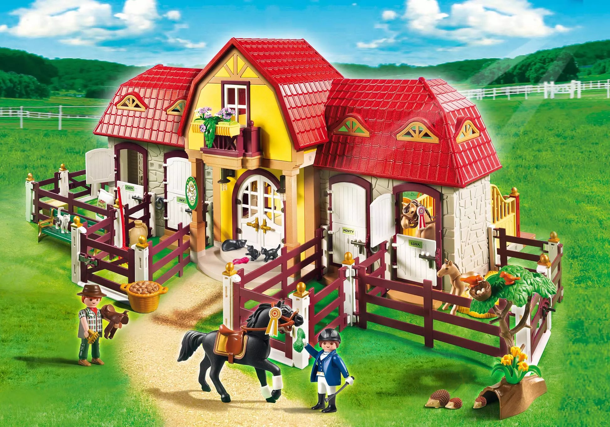 Playmobil 5221 Country Großer Reiterhof mit Paddocks - plegobil
