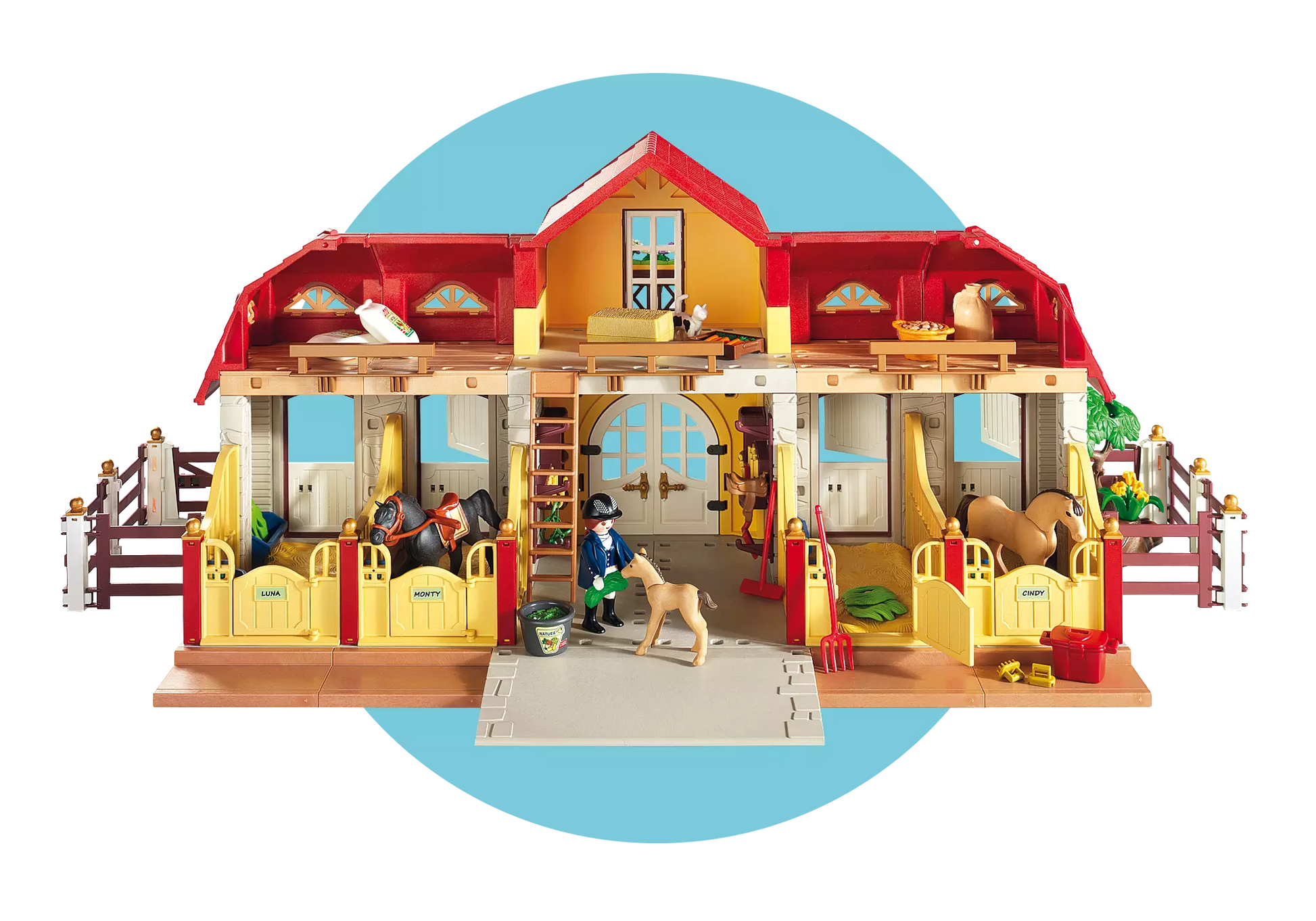 Playmobil 5221 Country Großer Reiterhof mit Paddocks - plegobil