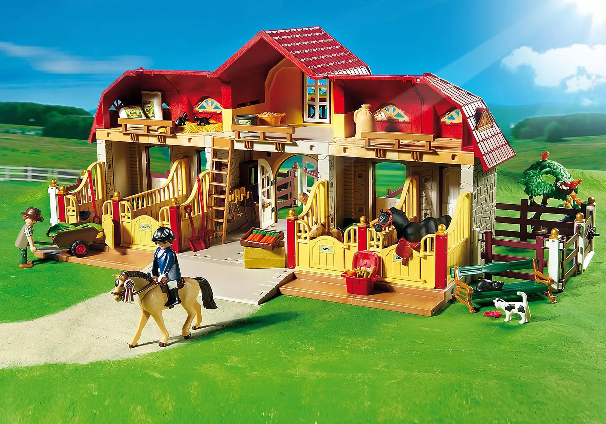 Playmobil 5221 Country Großer Reiterhof mit Paddocks - plegobil