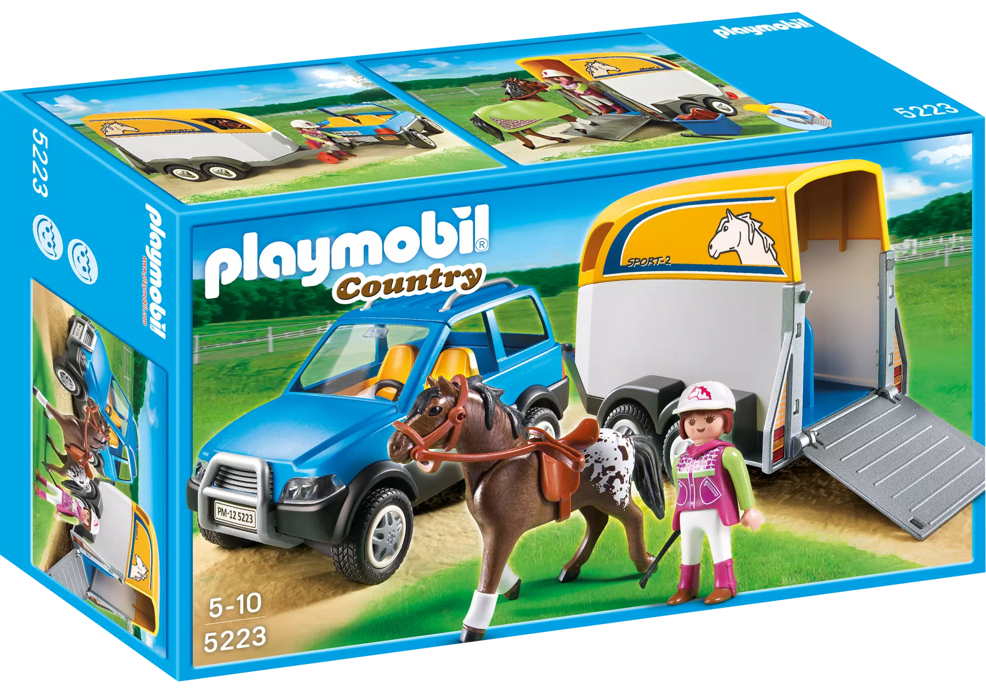 Playmobil 5223 Sammlerstück Country PKW mit Pferdeanhänger - plegobil