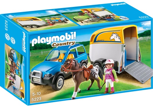 Playmobil 5223 Sammlerstück Country PKW mit Pferdeanhänger - plegobil