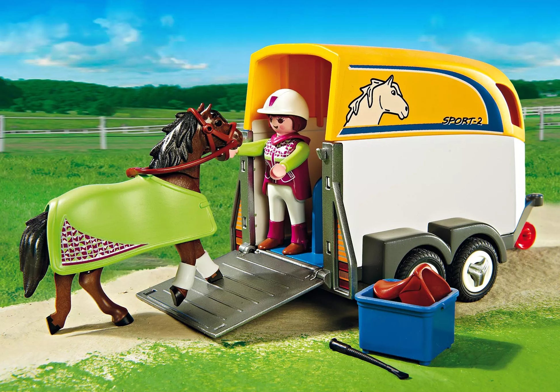 Playmobil 5223 Sammlerstück Country PKW mit Pferdeanhänger - plegobil