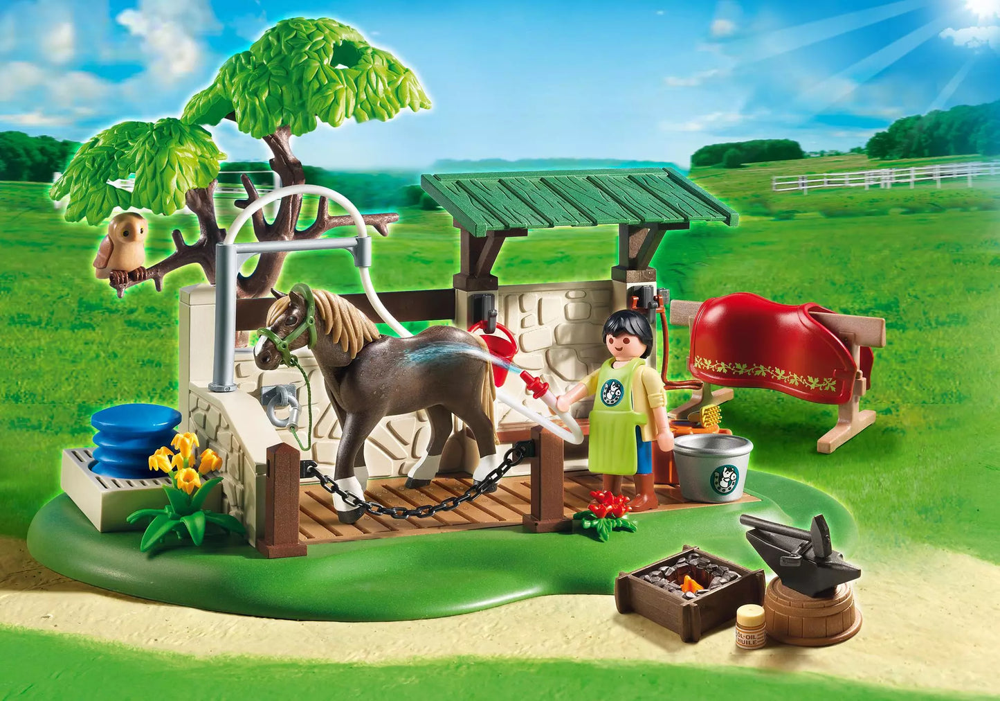 Playmobil 5225 Sammlerstück Country Pferdepflegestation - plegobil