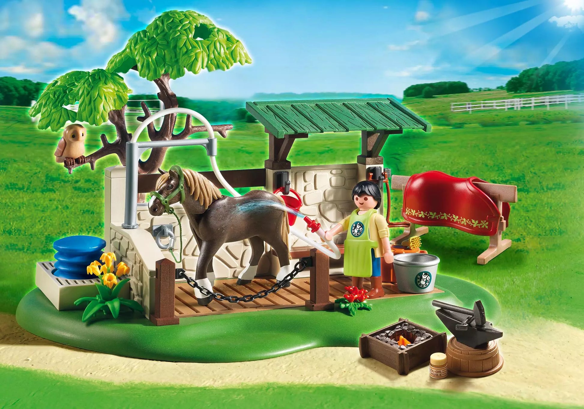 Playmobil 5225 Sammlerstück Country Pferdepflegestation - plegobil