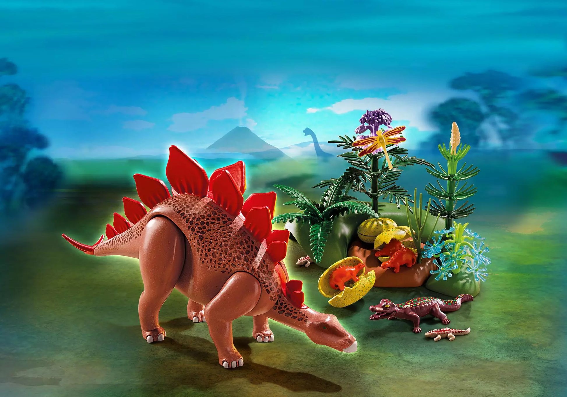 Playmobil 5232 Sammlerstück Dinos Stegosaurus mit Nest - plegobil