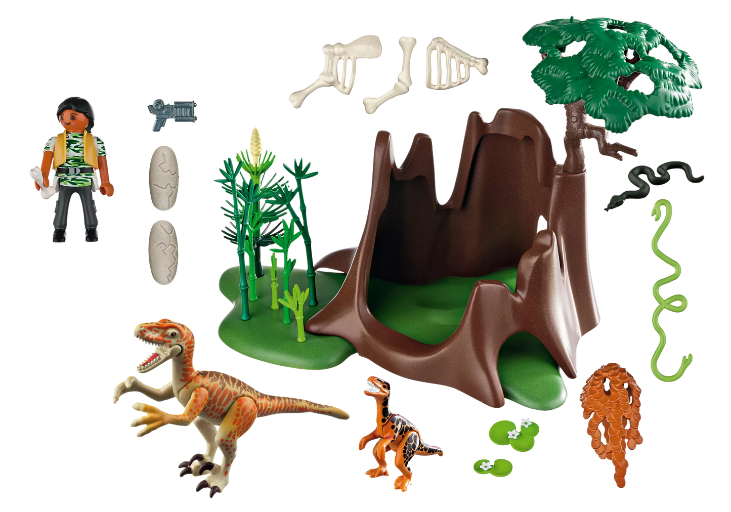 Playmobil 5233 Sammlerstück Dinos Velociraptor-Angriff auf Deinonychusnest - plegobil