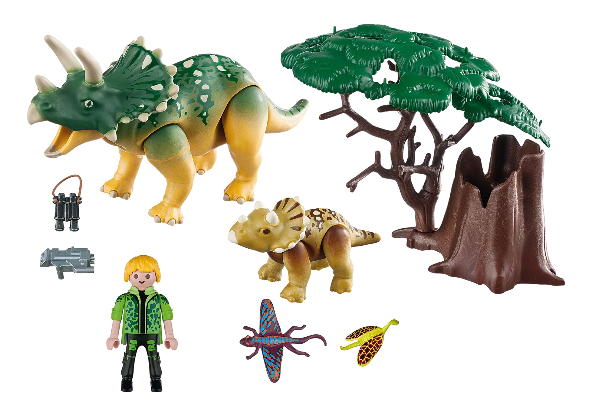 Playmobil 5234 Sammlerstück Dinos Triceratops mit Baby - plegobil