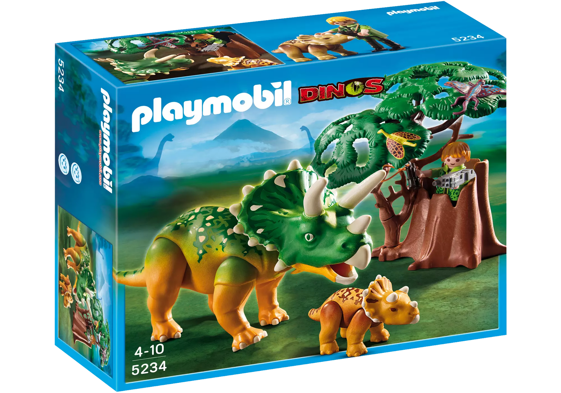 Playmobil 5234 Sammlerstück Dinos Triceratops mit Baby - plegobil