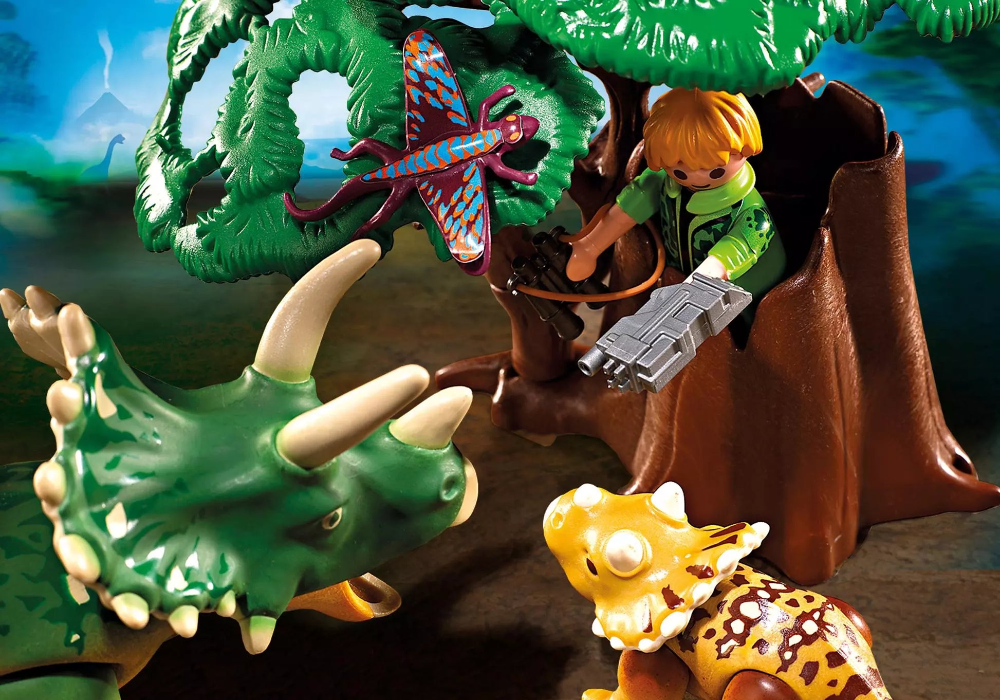 Playmobil 5234 Sammlerstück Dinos Triceratops mit Baby - plegobil