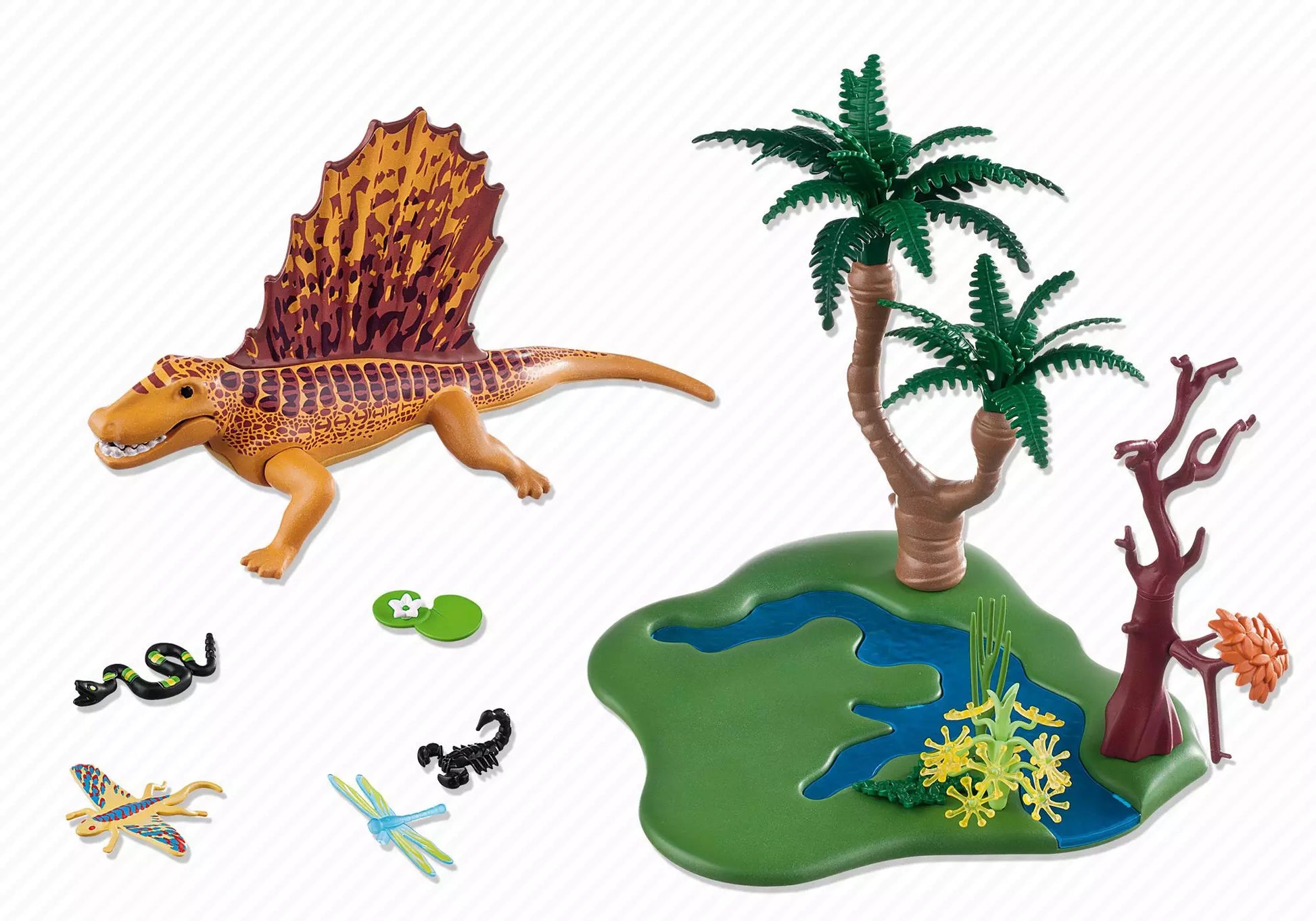 Playmobil 5235 Sammlerstück Dinos Dimetrodon mit Wasserstelle - plegobil