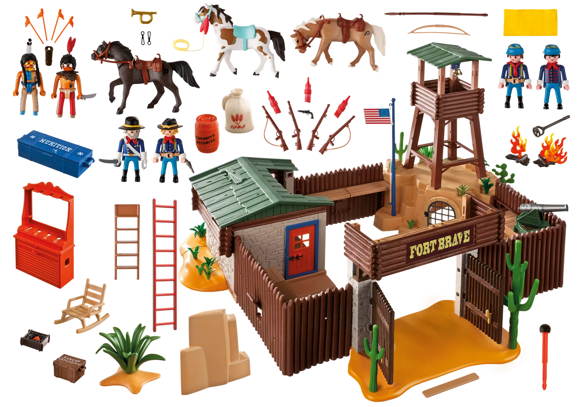 Playmobil 5245 Sammlerstück Western Großes Western-Fort - plegobil