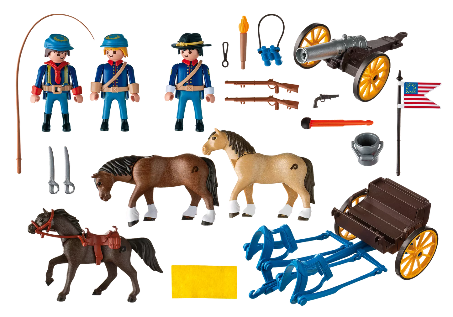 Playmobil 5249 Sammlerstück Western Kavalleriewagen mit Kanone - plegobil