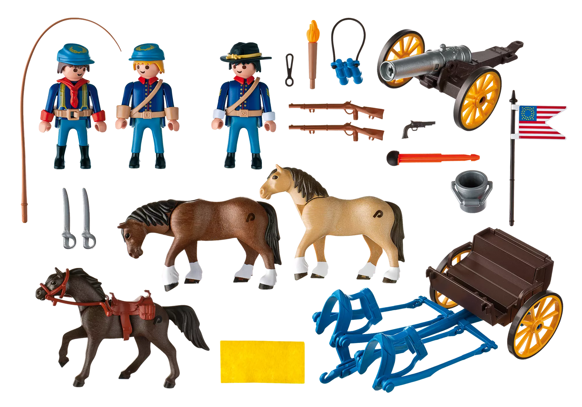 Playmobil 5249 Sammlerstück Western Kavalleriewagen mit Kanone - plegobil