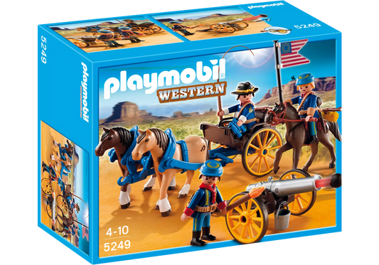 Playmobil 5249 Sammlerstück Western Kavalleriewagen mit Kanone - plegobil