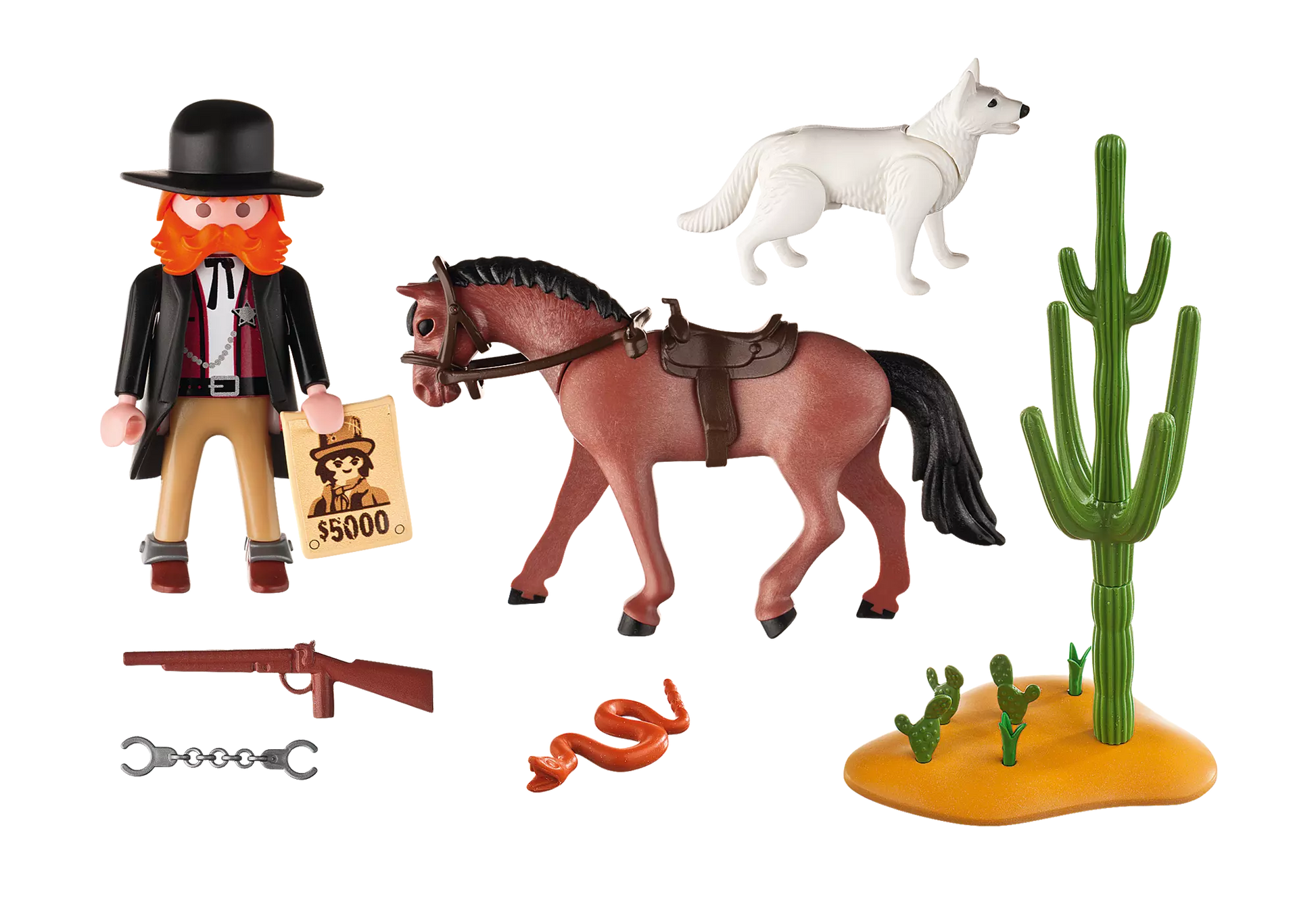 Playmobil 5251 Sammlerstück Western Sheriff mit Pferd - plegobil