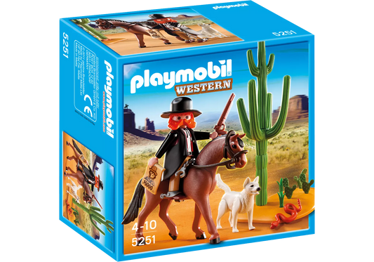 Playmobil 5251 Sammlerstück Western Sheriff mit Pferd - plegobil