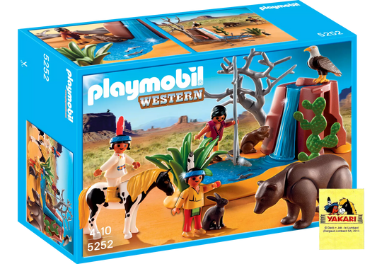 Playmobil 5252 Sammlerstück Western Indianerkinder mit Tieren - plegobil