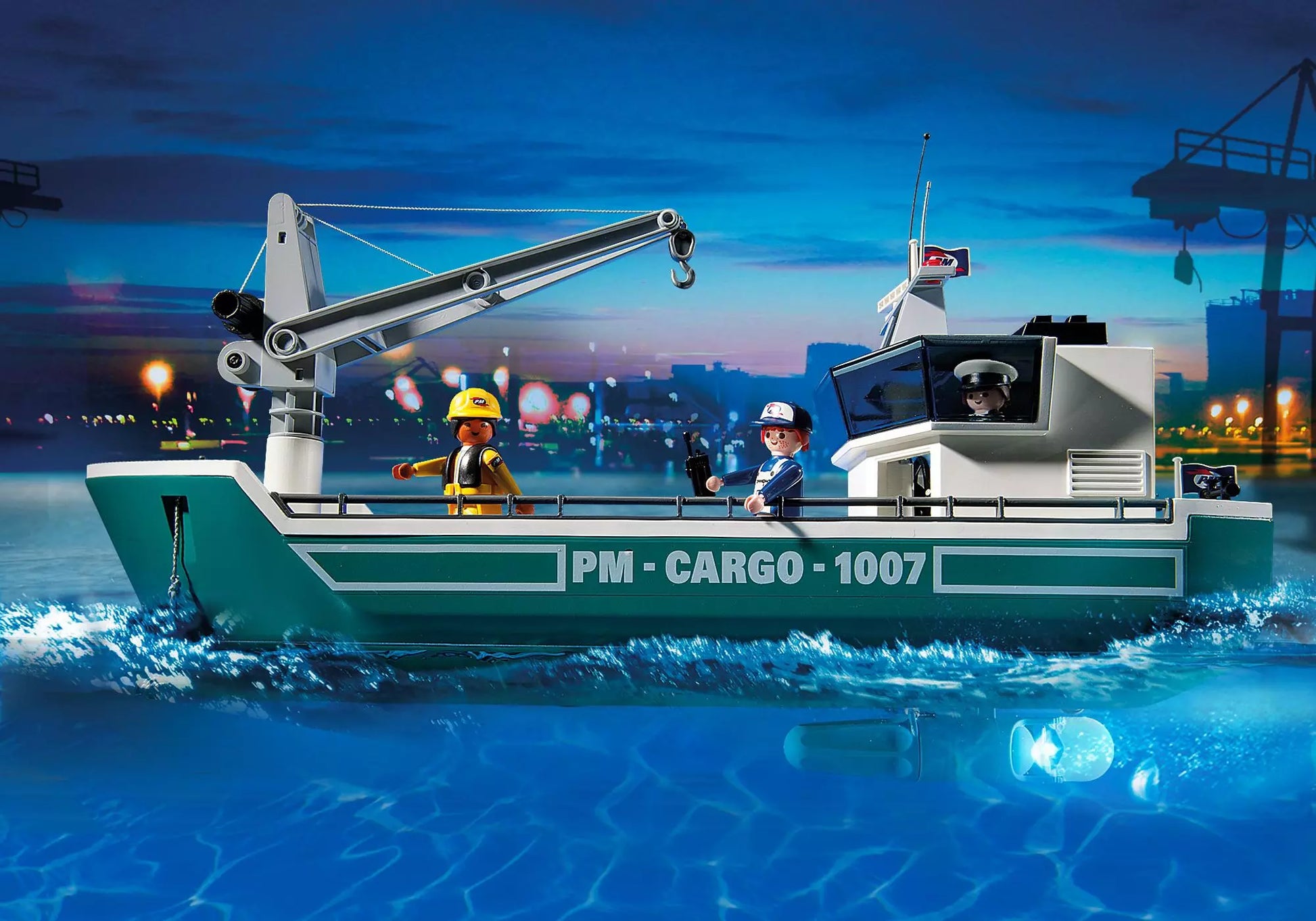 Playmobil 5253 Sammlerstück City Action Frachtschiff mit Verladekran - plegobil