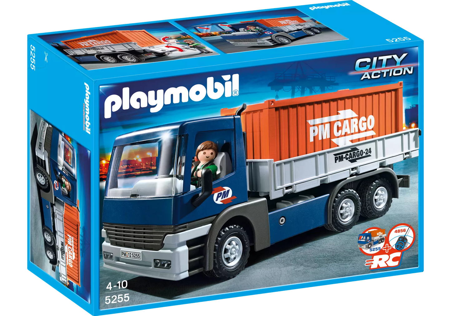 Playmobil 5255 Sammlerstück City Action Cargo-LKW mit Container - plegobil