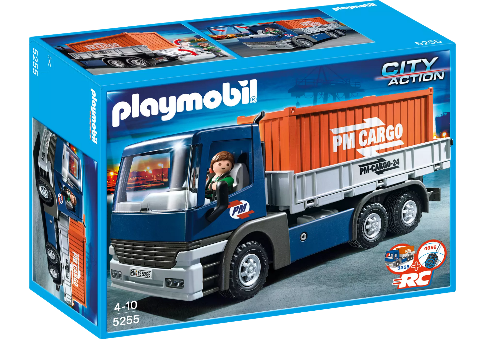 Playmobil 5255 Sammlerstück City Action Cargo-LKW mit Container - plegobil
