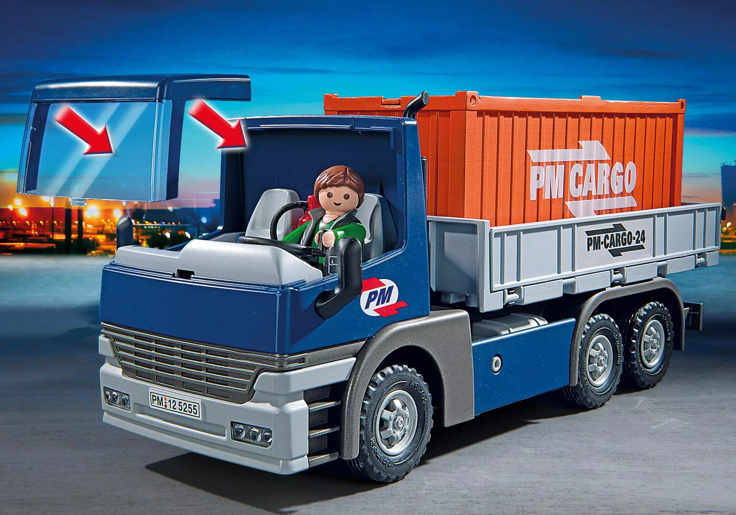 Playmobil 5255 Sammlerstück City Action Cargo-LKW mit Container - plegobil