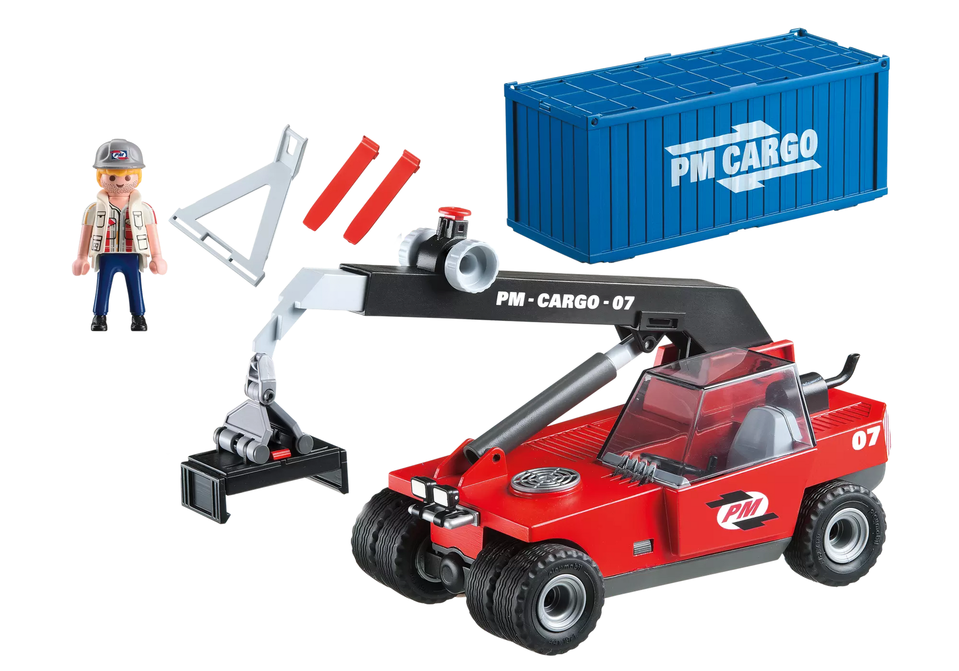 Playmobil 5256 Sammlerstück City Action Großer Containerstapler - plegobil