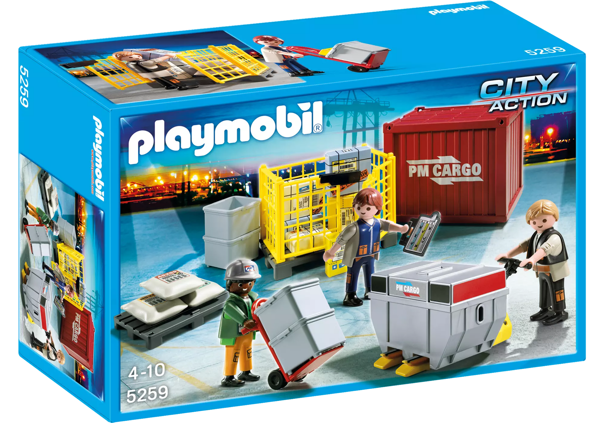 Playmobil 5259 Sammlerstück City Action Cargo-Team mit Ladegut - plegobil